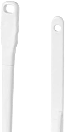 HERCHR Long Handle Toilet Brush and Holder Set - White Deep Cleaning
