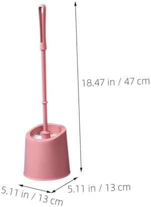 Beavorty 1set Bathroom Brush Cleaning Tool Holder with Long Handle Soft Bristle