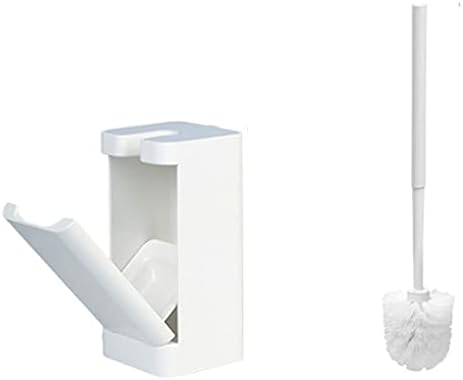 ROLTIN Wall-Mounted Toilet Brush with Base Cleaning Kit White