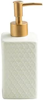 Modern Ceramic Liquid Soap Dispenser with Pump White
