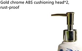 Vintage Ceramic Soap Dispenser with Gold Pump