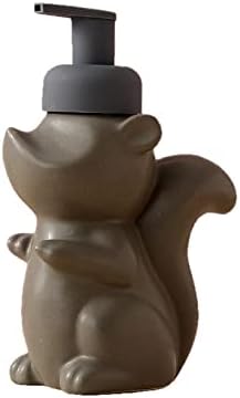 Cute Animal Foaming Soap Dispenser Brown Gray