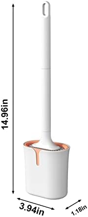 Lovskoo Toilet Brush Set with Quick-Dry Silicone Head