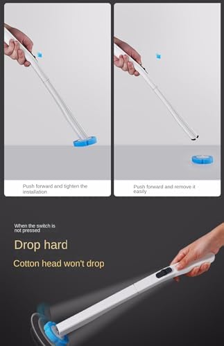 KAHIOE Automatic Toilet Brush with 24PCS Refills and Holder