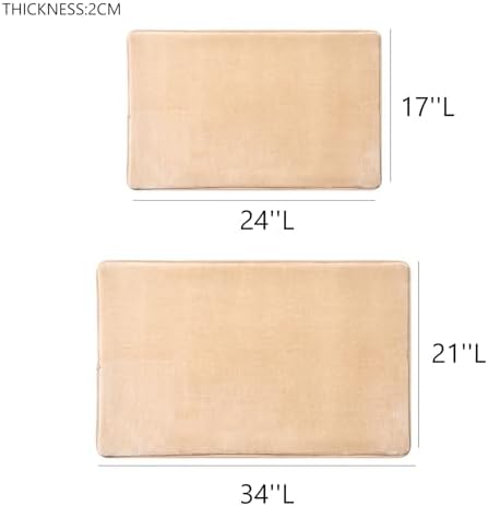 SUVAMJAM Memory Foam Bath Mat - 24x17 Inches