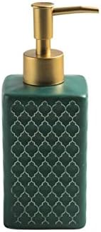 Modern Ceramic Liquid Soap Dispenser with Pump Green