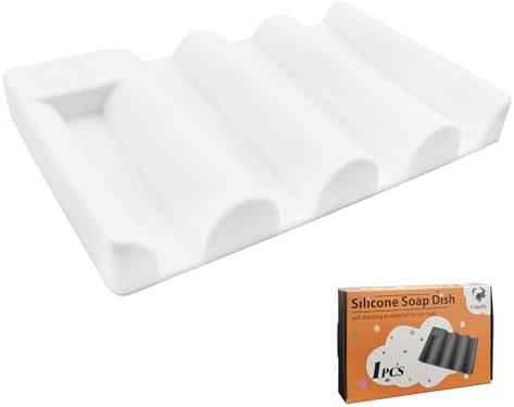 Coipdfty Wave Silicone Soap Dish Non-Slip