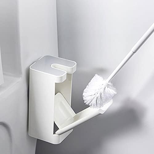 ROLTIN Wall-Mounted Toilet Brush with Base Cleaning Kit White