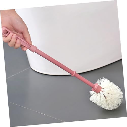 Beavorty 1set Bathroom Brush Cleaning Tool Holder with Long Handle Soft Bristle