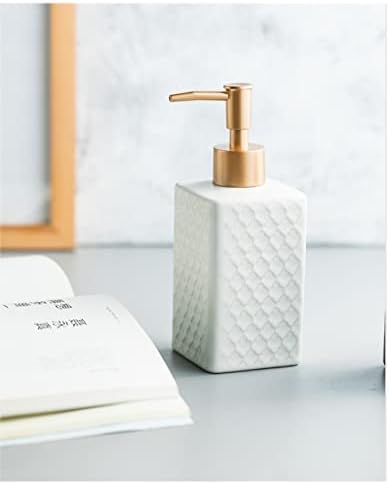 Modern Ceramic Liquid Soap Dispenser with Pump White