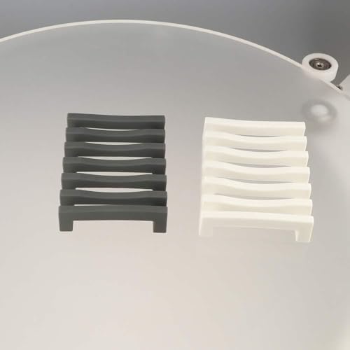 Durable Silicone Soap Dish Holder for Bathroom Grey