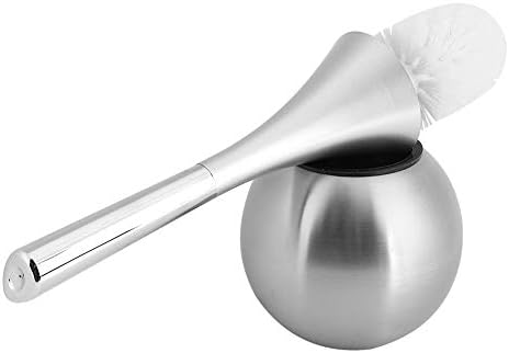 Gsycle Toilet Brush and Holder Set with Stainless Steel Base