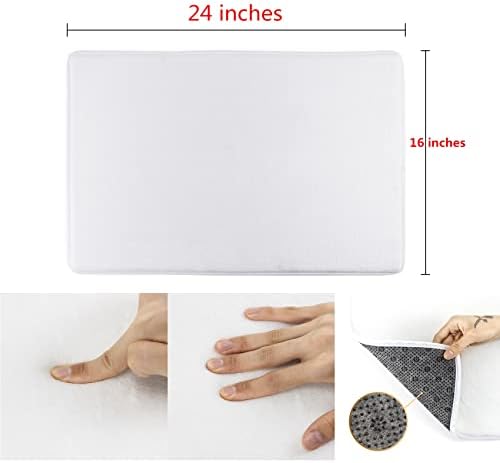 Anqing Girls Retro Boho Floral Bath Mat 18x30