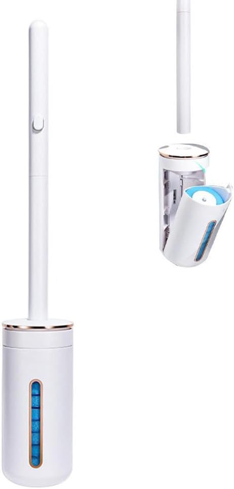 WYYHAA Toilet Brush Kit with 32 Refill Heads 1