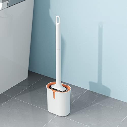 Lovskoo Toilet Brush Set with Quick-Dry Silicone Head