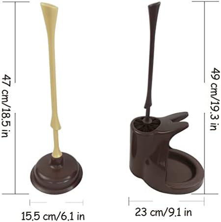 SUREK Soft Floor Toilet Brush Plunger Set