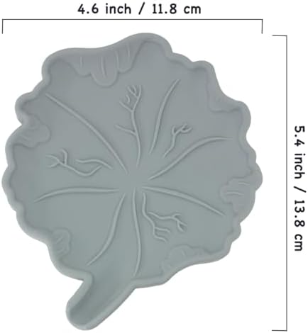 Cute Leaf Shape Silicone Soap Dish Set 2 Pcs