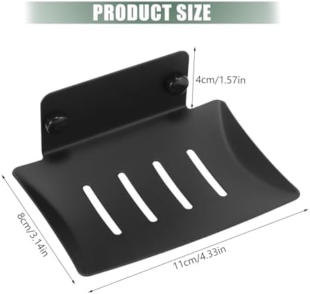 Self Adhesive Stainless Steel Soap Dish 2 Pack