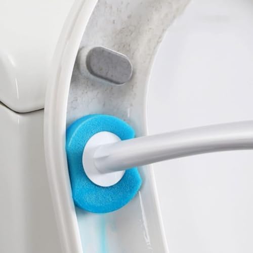 Disposable Toilet Brush with Replaceable Head Black