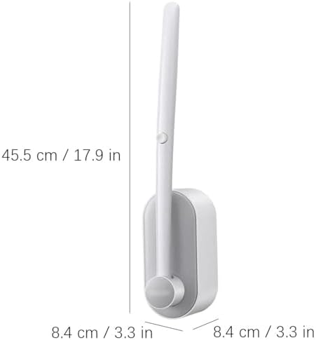 Disposable Toilet Brush with Replaceable Head Black
