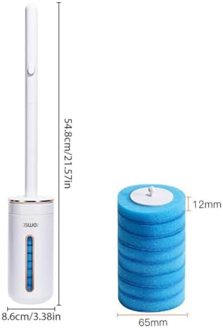 WYYHAA Toilet Brush Kit with 32 Refill Heads 1
