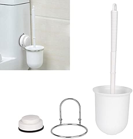 Hilitand Suction Cup Toilet Brush Set with Wall Mount Holder