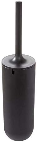 iDesign - 29567 Matte Black Toilet Brush and Holder Set