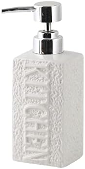 SAFWE White Ceramic Liquid Soap Dispenser with Pump