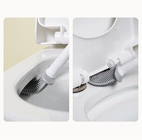 TWENOW Toilet Brush Wall-Mounted with Detachable Handle