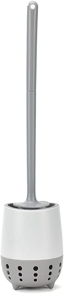 MOOWI Toilet Brush with Wall-Mounted Holder 1