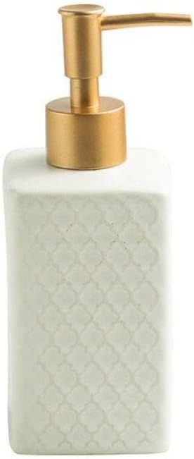 Modern Ceramic Liquid Soap Dispenser with Pump White