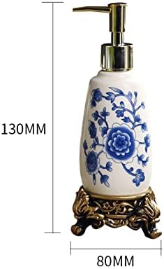 Vintage Ceramic Soap Dispenser with Gold Pump