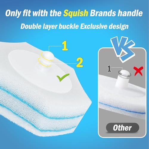 Squish Wall Mounted Toilet Brush with 16 Refills 1