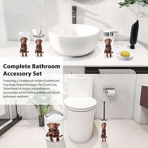 Boho Bathroom Accessory Set 6 Piece for Modern Homes