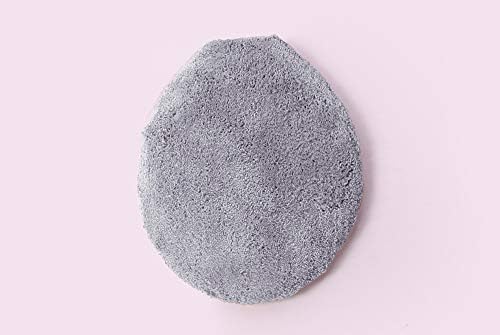 Golden Linens 3-Piece Bath Rug Set - Silver
