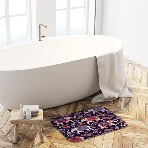 AMonamour Bath Mat with Elephant Design