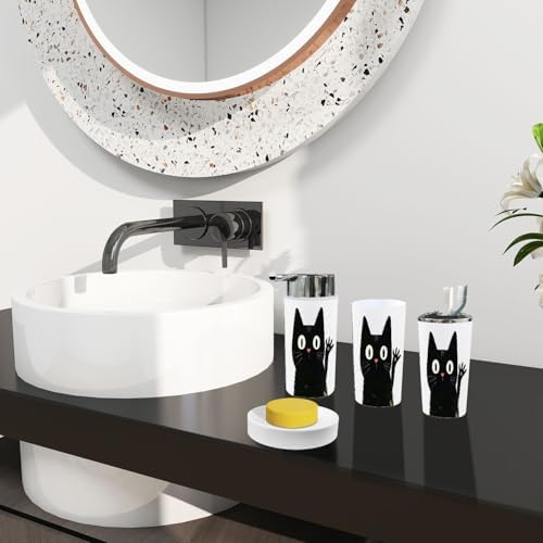 Boho Style 6 Piece Bathroom Accessory Set