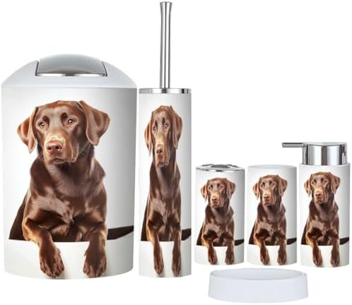 Boho Bathroom Accessory Set 6 Piece for Modern Homes