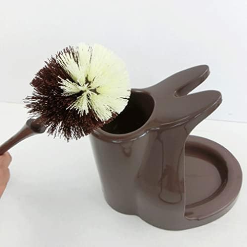 SUREK Soft Floor Toilet Brush Plunger Set