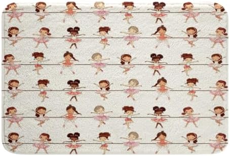 Feelyou Ballet Bath Mats 16x24 Inch Kids Decor