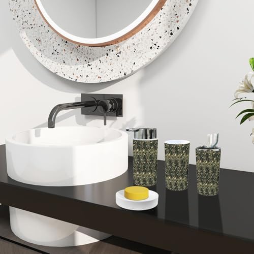 Boho Abstract Bathroom Accessory Set 6 Piece