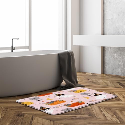 Cute Halloween Ghost Bath Mat 16x24 Inch 1