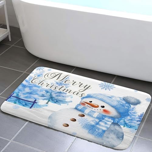 DYNH Christmas Bath Mat 16X24 Non-Slip