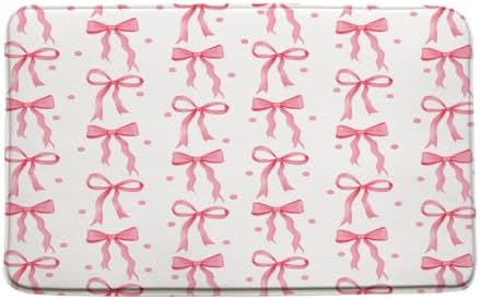 AEMBEE Pink Bow Bath Mat 178x295 Inch