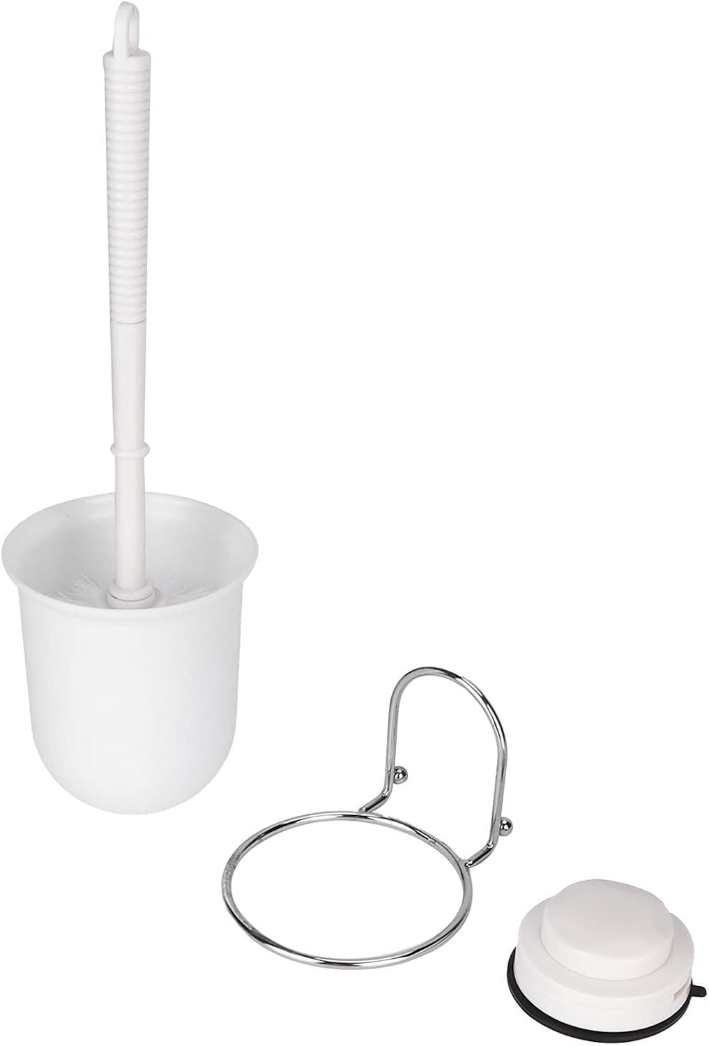 Hilitand Suction Cup Toilet Brush Set with Wall Mount Holder