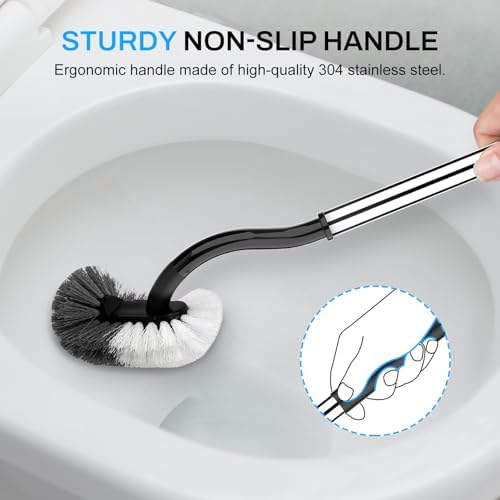 SetSail Toilet Brush and Holder Set Black 1