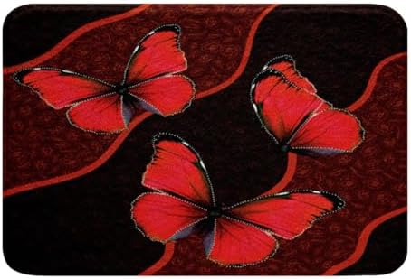 Feelyou Butterfly Bath Rug 20x32 Kids Friendly