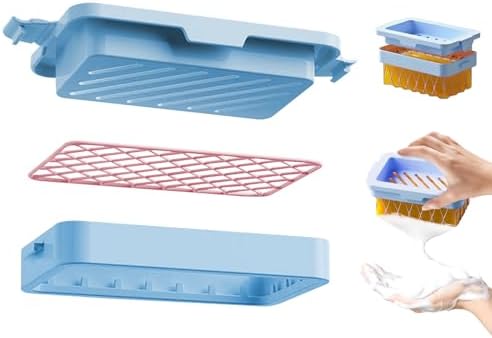 Optisake Multi-Functional Soap Holder with Elastic Mesh and Fast Draining