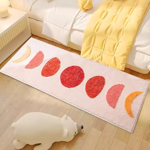 UKELER Boho Bath Rug 60x20 Inch Non Slip