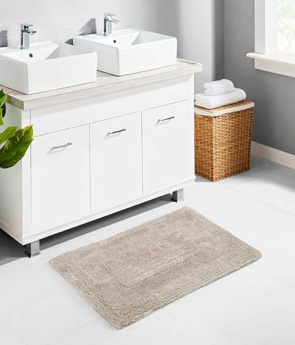 COTTON CRAFT Bath Mat Set of 2 Reversible